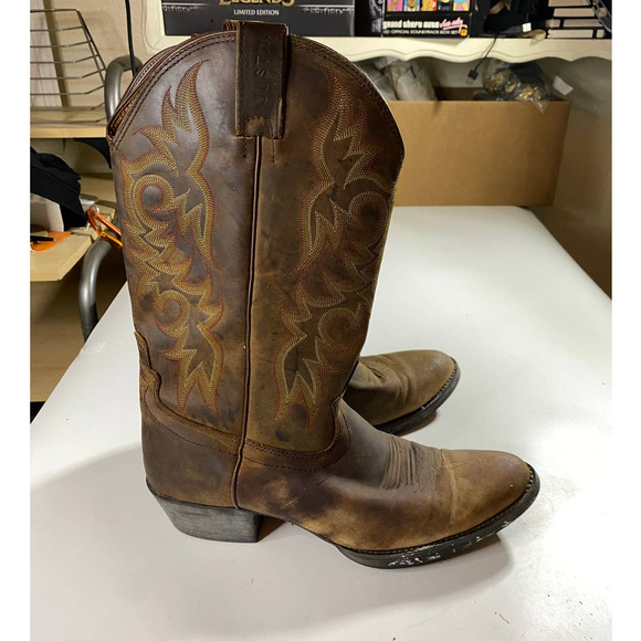 Justin Boots Brown Western Boots Men\'s Size 10.5 main image 4